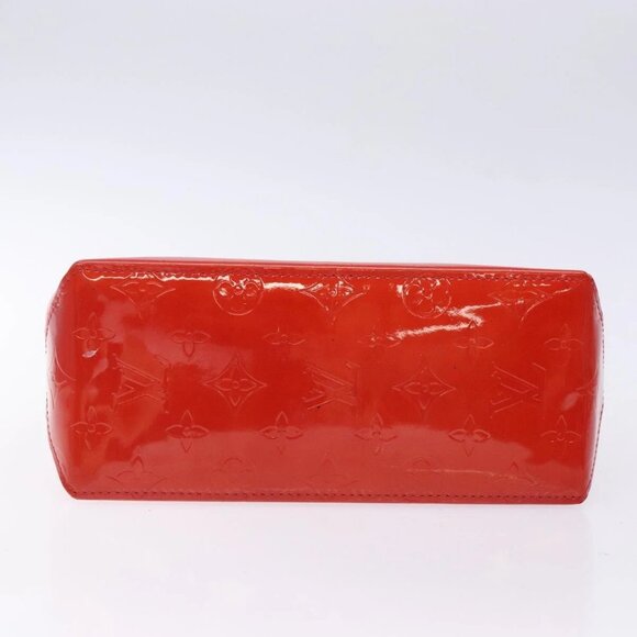 LOUIS VUITTON Monogram Vernis Reade PM Hand Bag Red Rouge M91088 LV Auth 133099 - Picture 6 of 16
